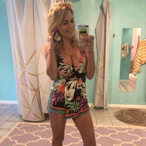 Tropical Night Romper